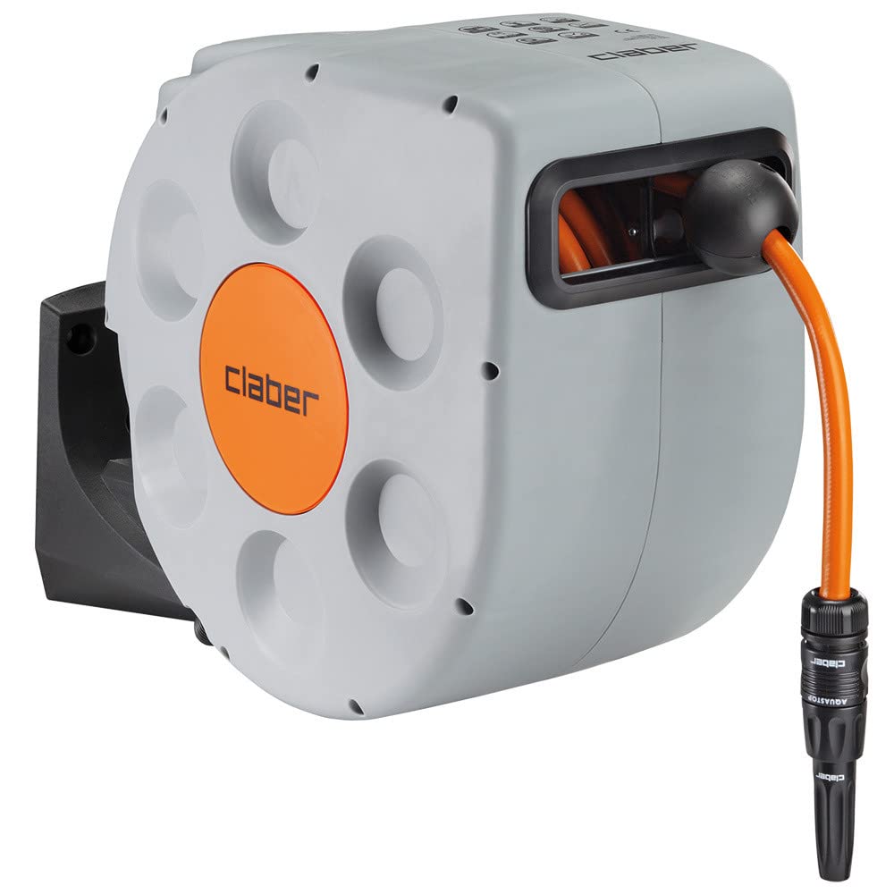 claber-rotoroll-evolution-automatische-schlauchtrommel-20-m-wandmontiert-mit-slo image 1