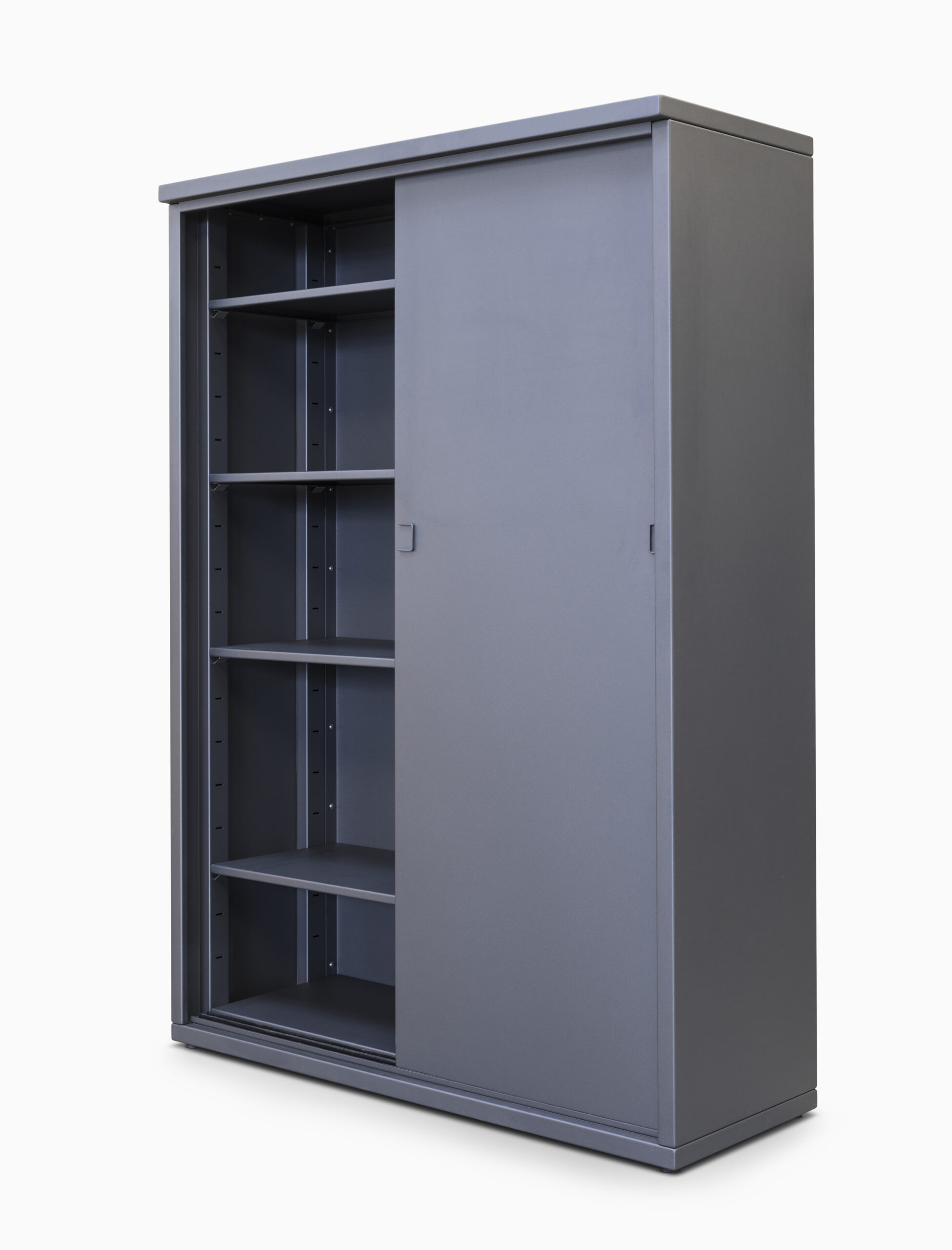 gartensilber-outdoorschrank-mit-schiebet-ren-aus-aluminium-wetterfest image 1