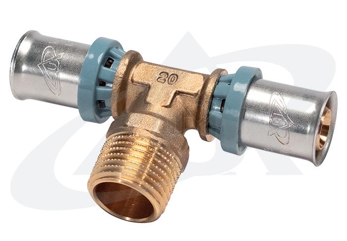 unidelta-4010-t-st-ck-90-mit-au-engewinde-abgang-pressfitting-deltapress image 1