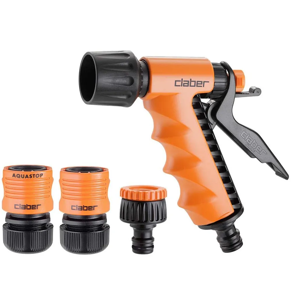 claber-starter-set-1-2-mit-kupplungen-und-spritz-pistole image 1