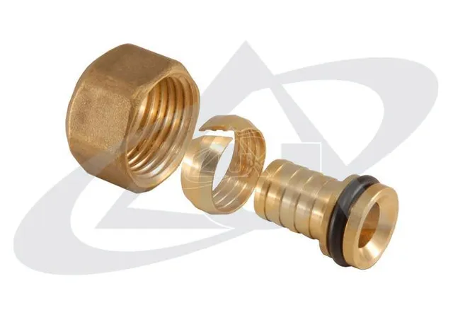 unidelta-5039-berwurf-fitting-messing-f-r-pe-x-und-pe-rt-rohr image 1