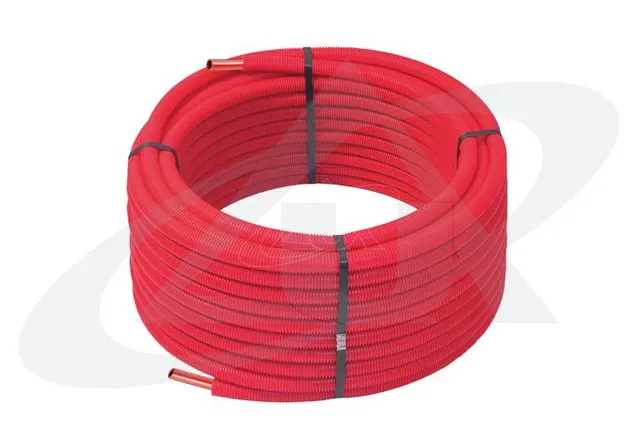 unidelta-2266-uniterm-pipe-in-pipe-pe-x-rohr-einlagig-ziegelrot-mit-schutzrohr image 1