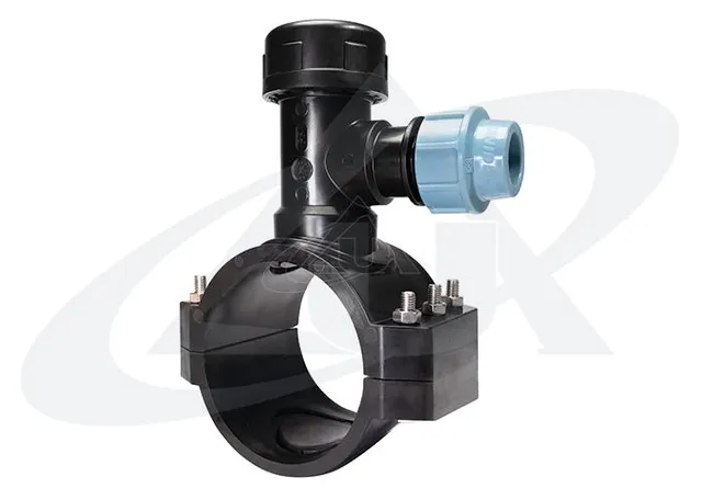 unidelta-1025-anbohrschelle-abgangsschelle-f-r-pe-rohr-unter-druck image 1