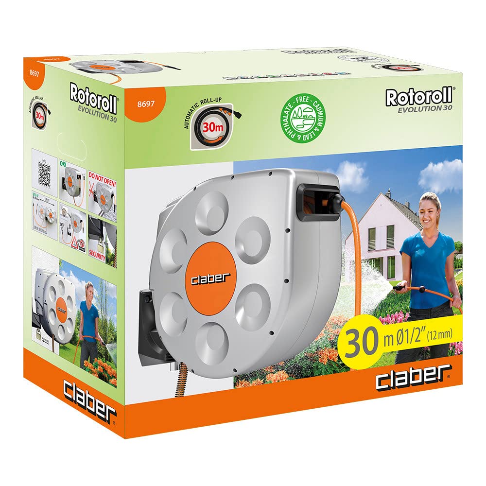 claber-rotoroll-evolution-automatische-schlauchtrommel-30-m-wandmontiert-mit-slo image 3