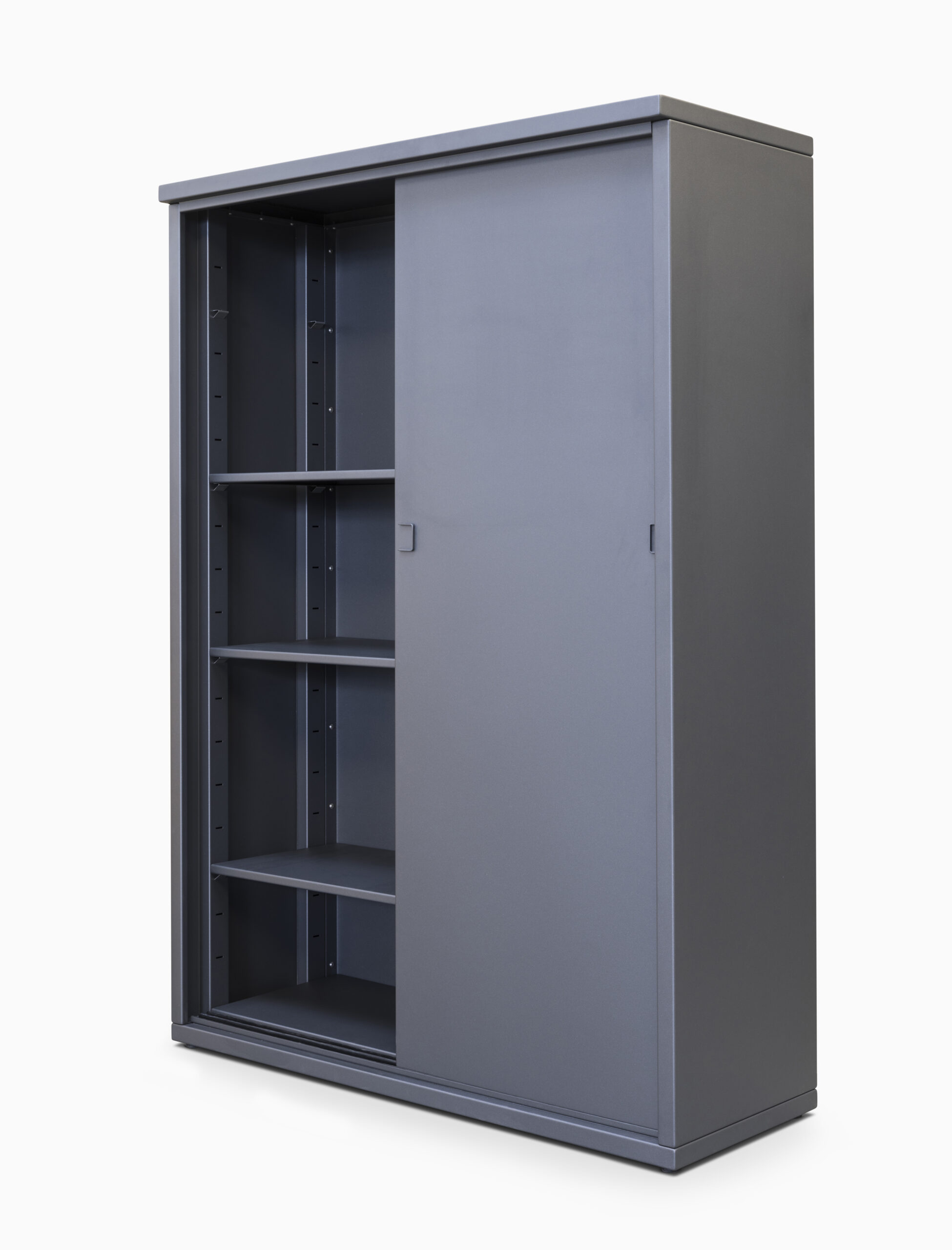 gartensilber-outdoorschrank-mit-schiebet-ren-aus-aluminium-wetterfest image 4