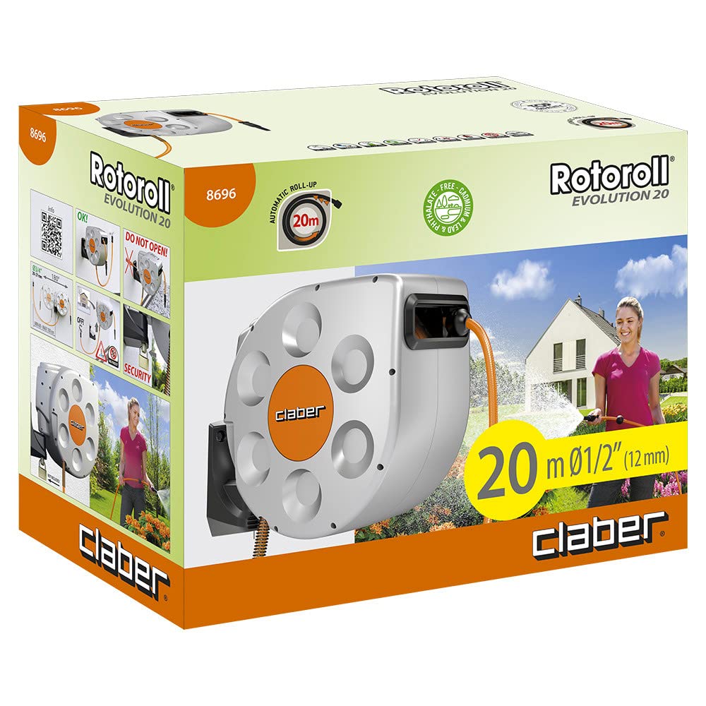 claber-rotoroll-evolution-automatische-schlauchtrommel-20-m-wandmontiert-mit-slo image 3