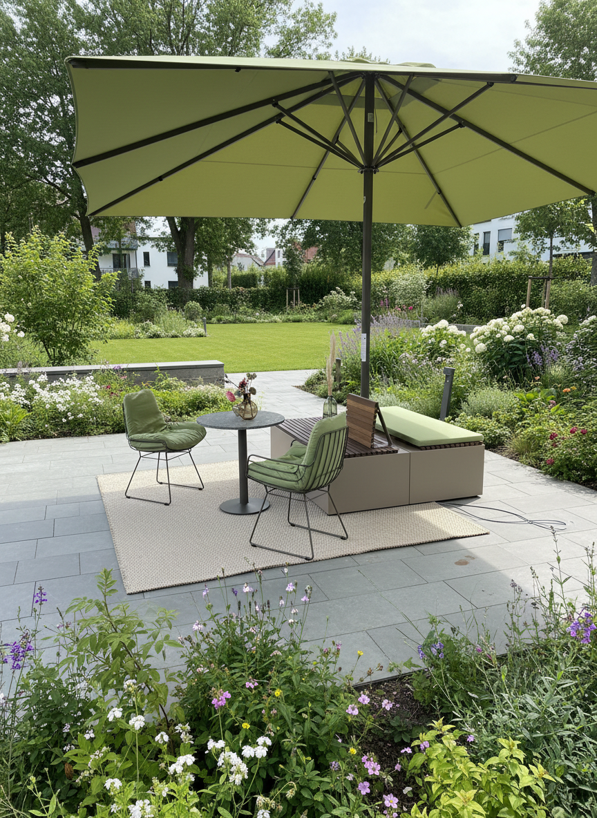 gartensilber-schirmlounge-sitzbank-f-r-sonnenschirm image 3