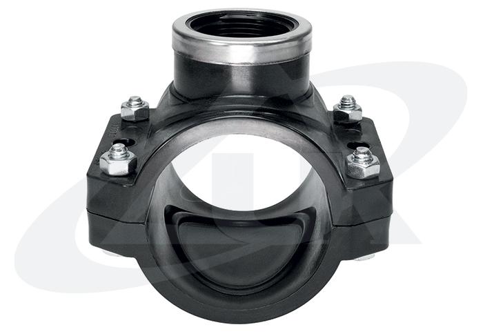 unidelta-1026-anbohrschelle-mit-verst-rkungsring-f-r-pe-rohr image 1