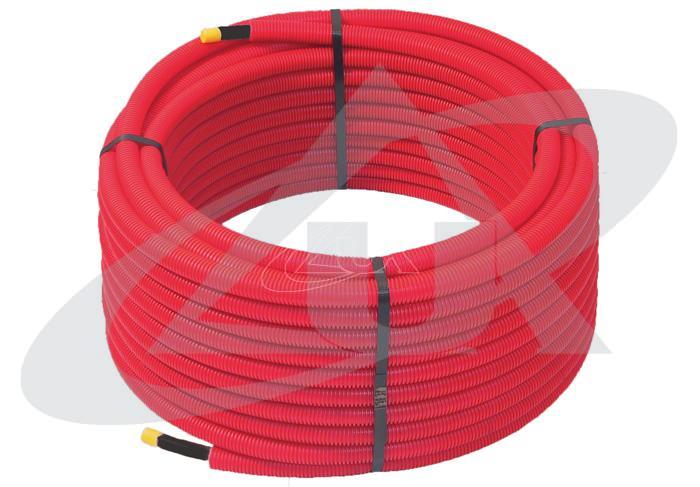 unidelta-2261-pe-x-rohr-schwarz-einlagig-mit-roter-ummantelung image 1